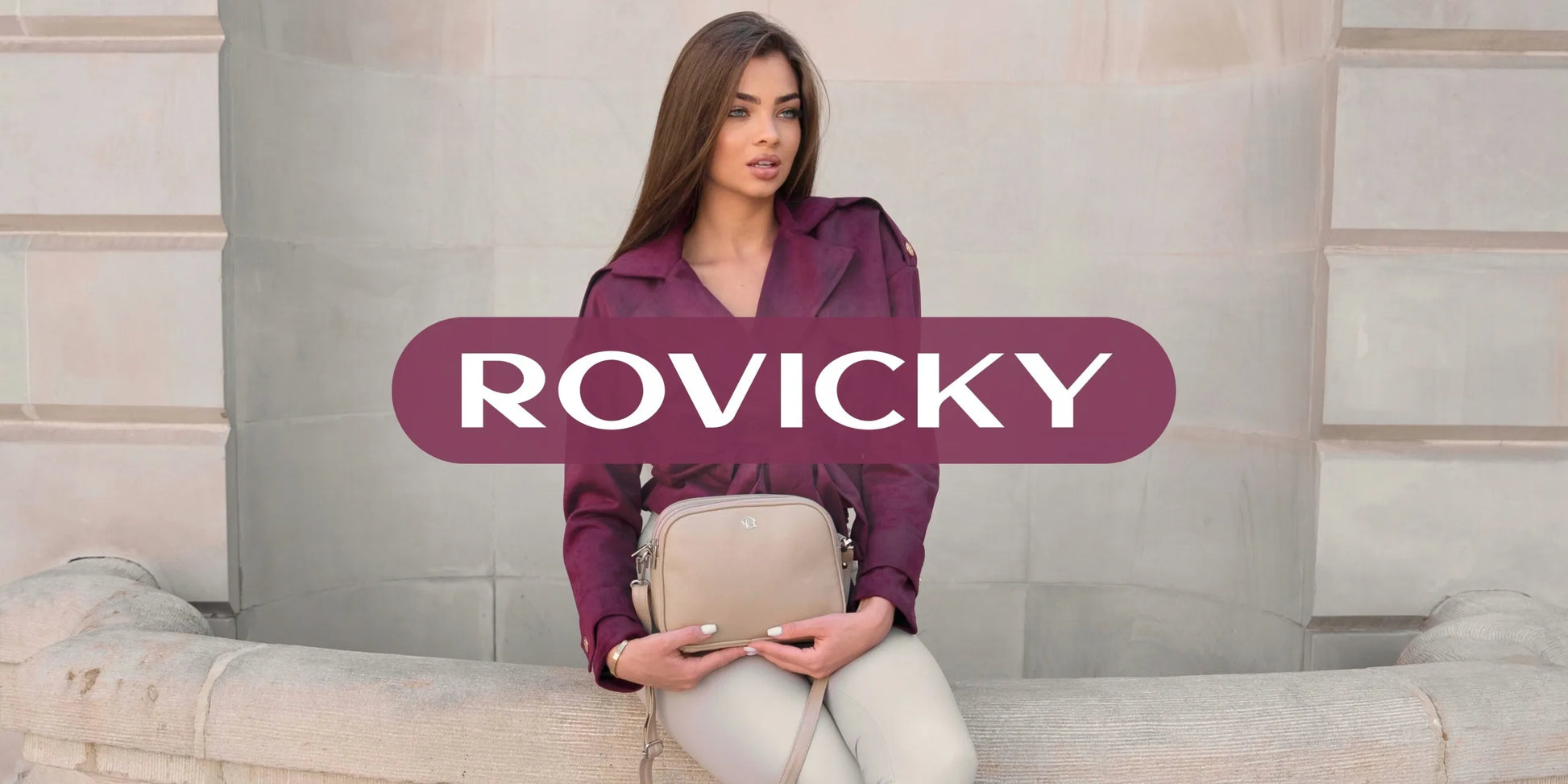Elegantiška moteriška miesto kuprinė Rovicky iš dirbtinės odos
