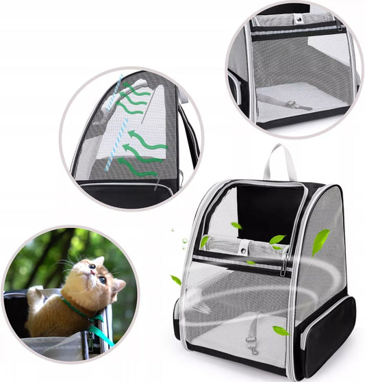 Airflow šuns kuprinė-transportavimo dėklas katei iki 9 kg 42x38x32