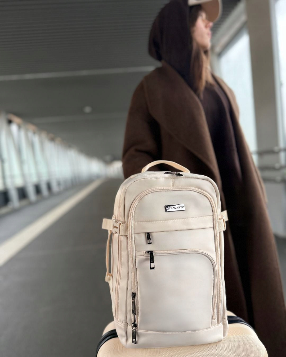 Lėktuvo kuprinė RYANAIR 40x20x25 kabininis kelioninis bagažas ZAGATTO