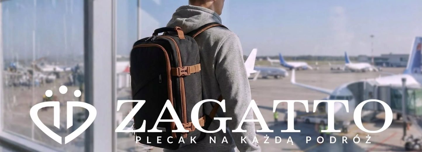 Lėktuvo kuprinė RYANAIR 40x20x25 kabininis kelioninis bagažas ZAGATTO