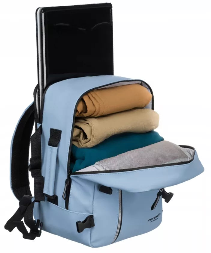 Lengva kelioninė kuprinė, rankinis bagažas, tinkantis į lėktuvą 40x20x25