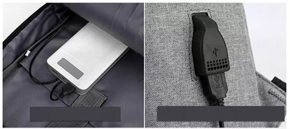 Miesto / nešiojamojo kompiuterio kuprinė UNI su USB prievadu (I193)