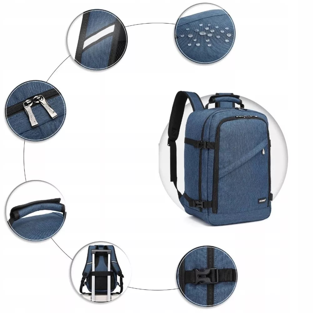 Ryanair rankinė kuprinė 40×30×20 cm – 20 L, lengva