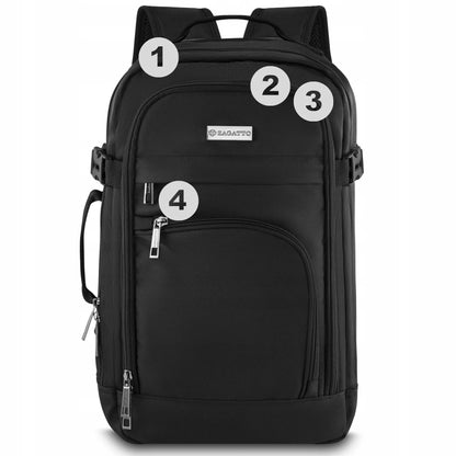 Kelioninė kuprinė 40x20x25 RYANAIR skrydžiams, lengvas rankinis bagažas