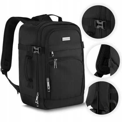 Kelioninė kuprinė 40x20x25 RYANAIR skrydžiams, lengvas rankinis bagažas