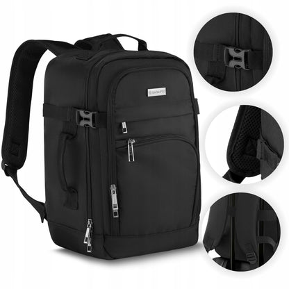 Kelioninė kuprinė 40x20x25 RYANAIR skrydžiams, lengvas rankinis bagažas ZAGATTO