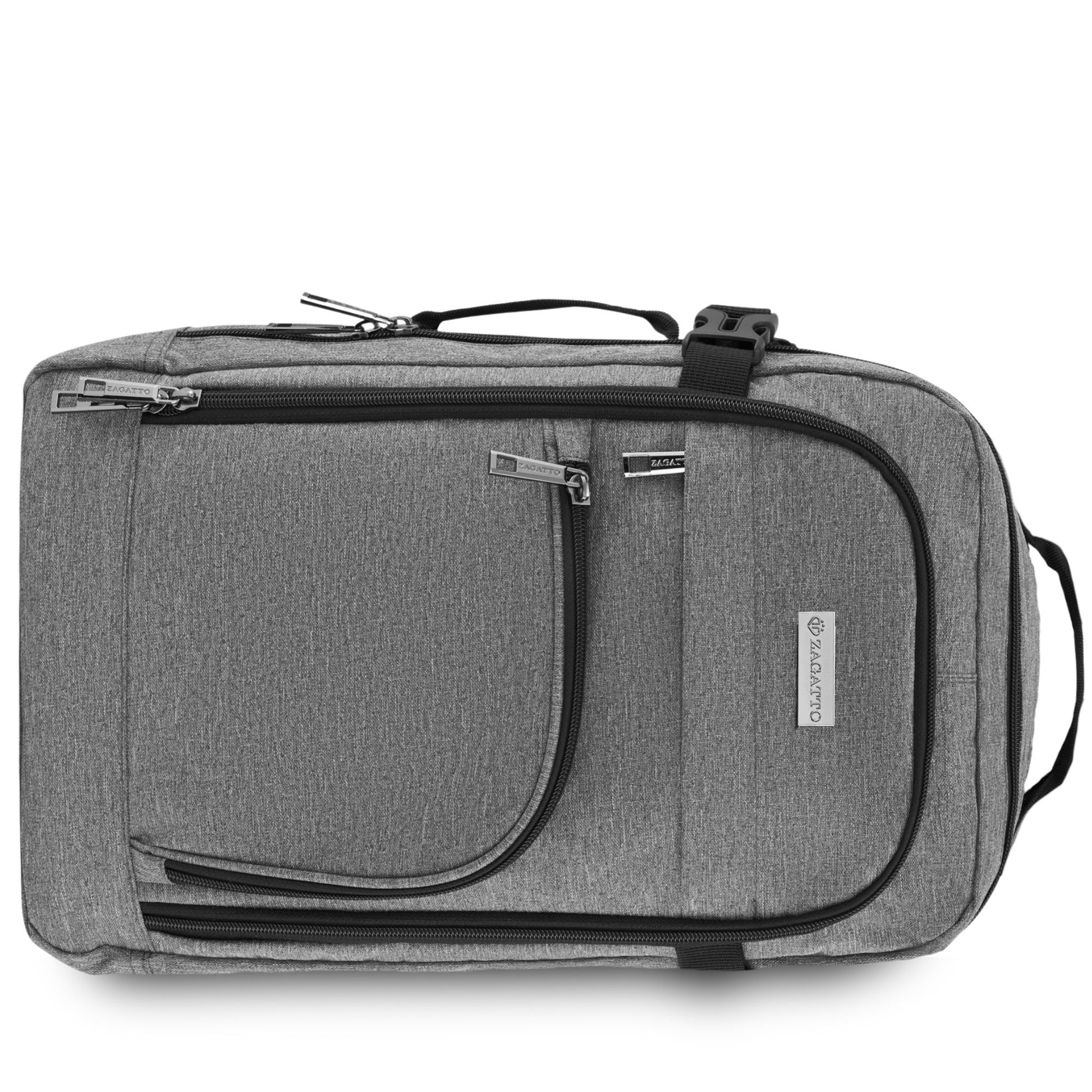 Kelioninė kuprinė 40x20x25 rankiniam bagažui į lėktuvą ZAGATTO pilka