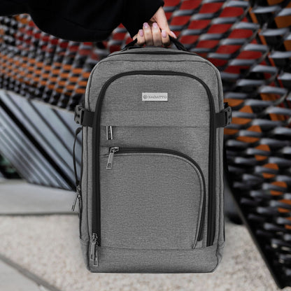 Kelioninė kuprinė 40x20x25 rankiniam bagažui į lėktuvą ZAGATTO pilka