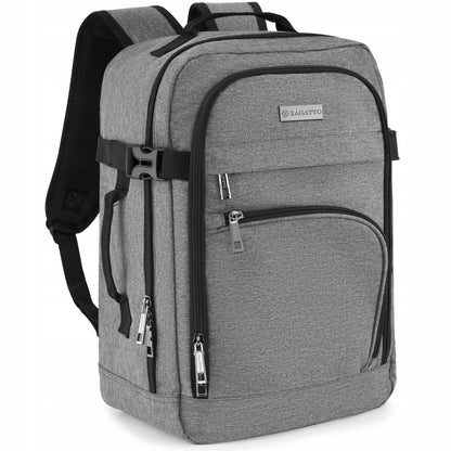 Kelioninė kuprinė 40x20x25 rankiniam bagažui į lėktuvą ZAGATTO pilka