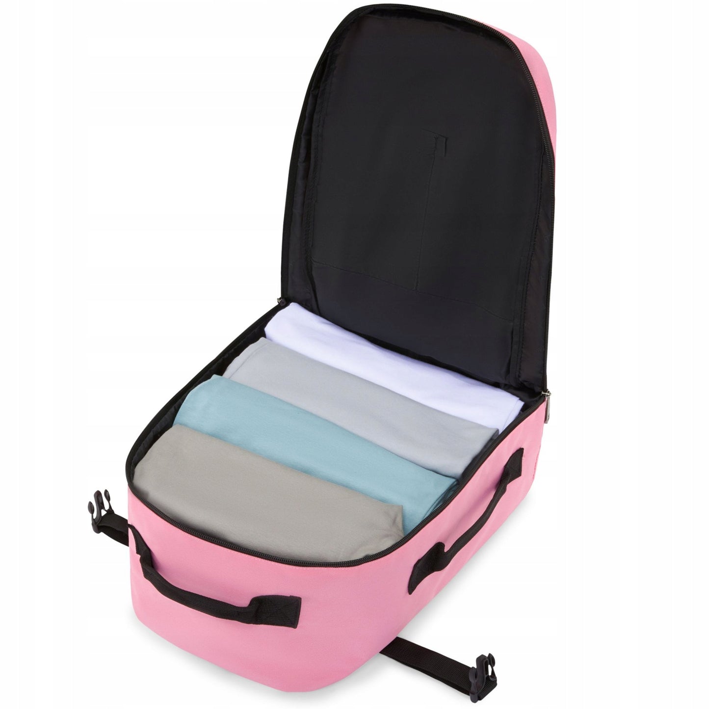 Kelioninė kuprinė 40x20x25 į lėktuvą, lengvas rankinis bagažas, rožinė ZAGATTO