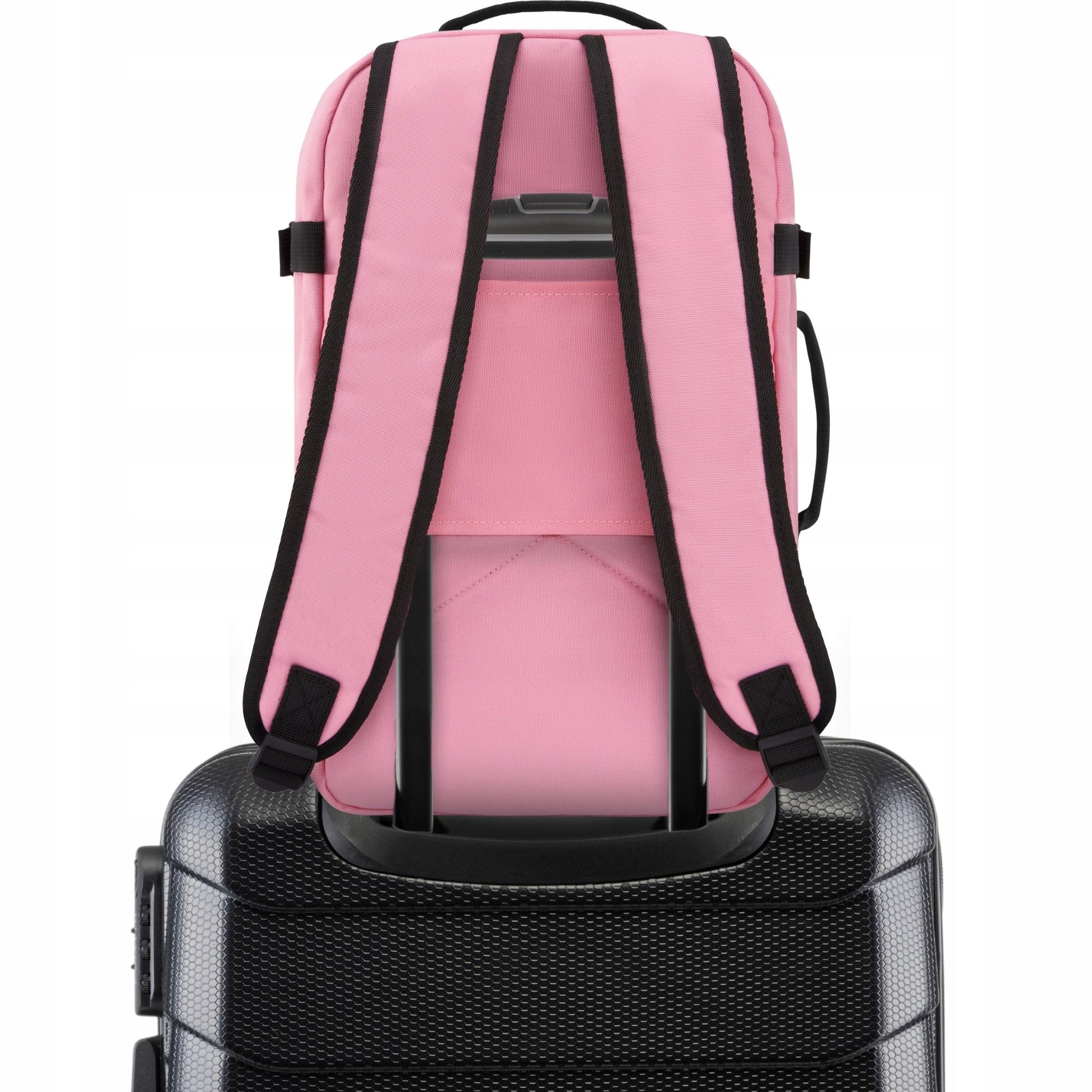 Kelioninė kuprinė 40x20x25 į lėktuvą, lengvas rankinis bagažas, rožinė ZAGATTO