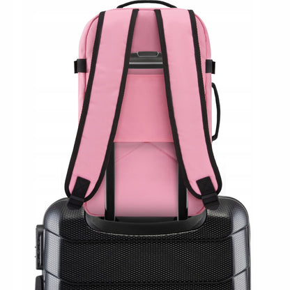 Kelioninė kuprinė 40x20x25 į lėktuvą, lengvas rankinis bagažas, rožinė ZAGATTO