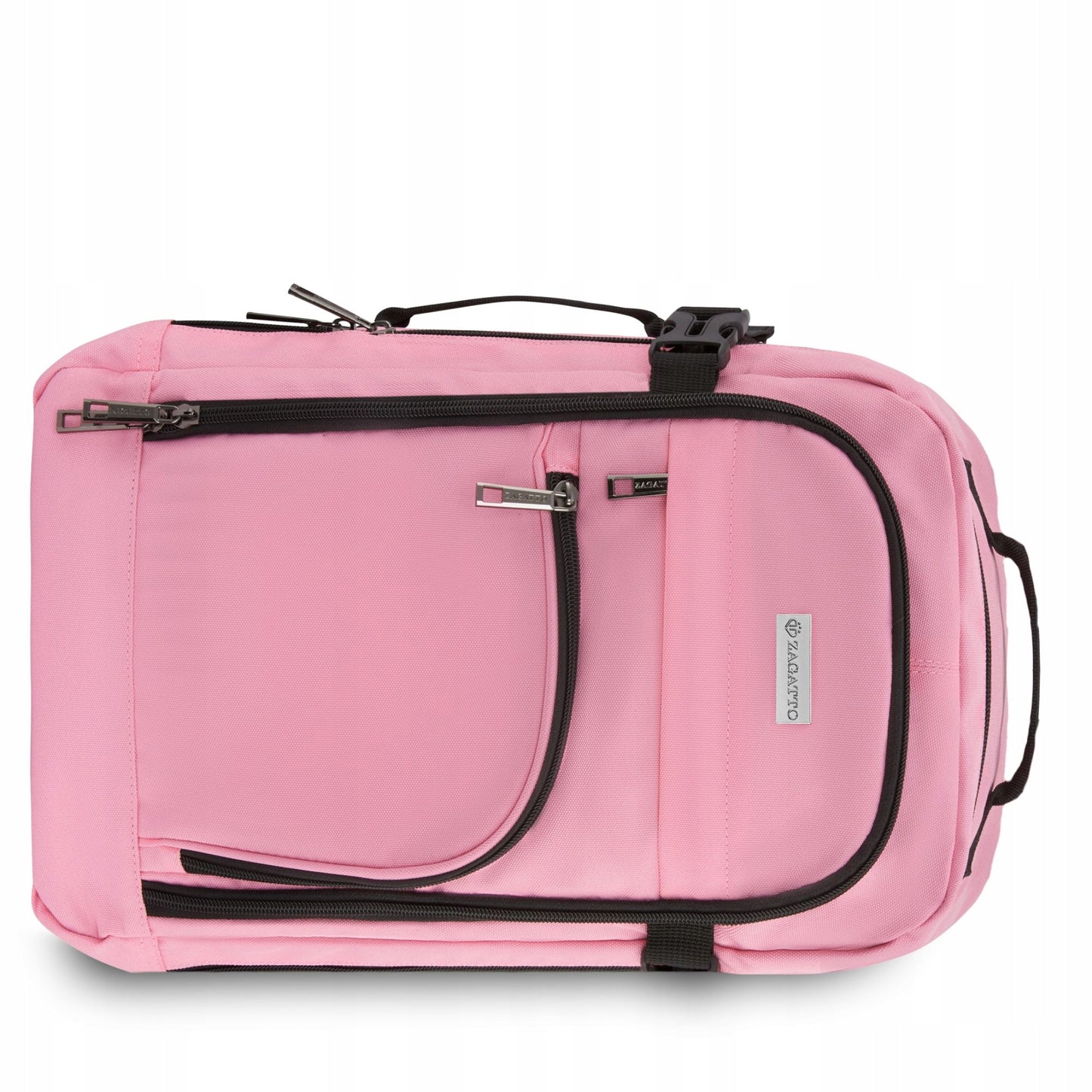 Kelioninė kuprinė 40x20x25 į lėktuvą, lengvas rankinis bagažas, rožinė ZAGATTO