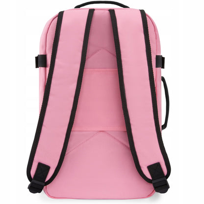 Kelioninė kuprinė 40x20x25 į lėktuvą, lengvas rankinis bagažas, rožinė ZAGATTO