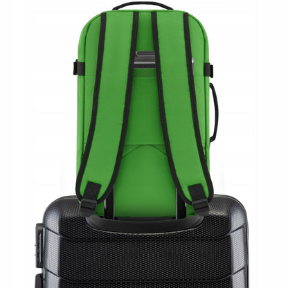 Kelioninė kuprinė 40x20x25 skraidymui, lengvas rankinis bagažas, žalia ZAGATTO