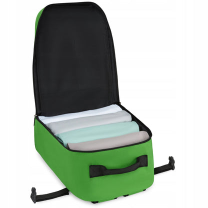 Kelioninė kuprinė 40x20x25 skraidymui, lengvas rankinis bagažas, žalia ZAGATTO