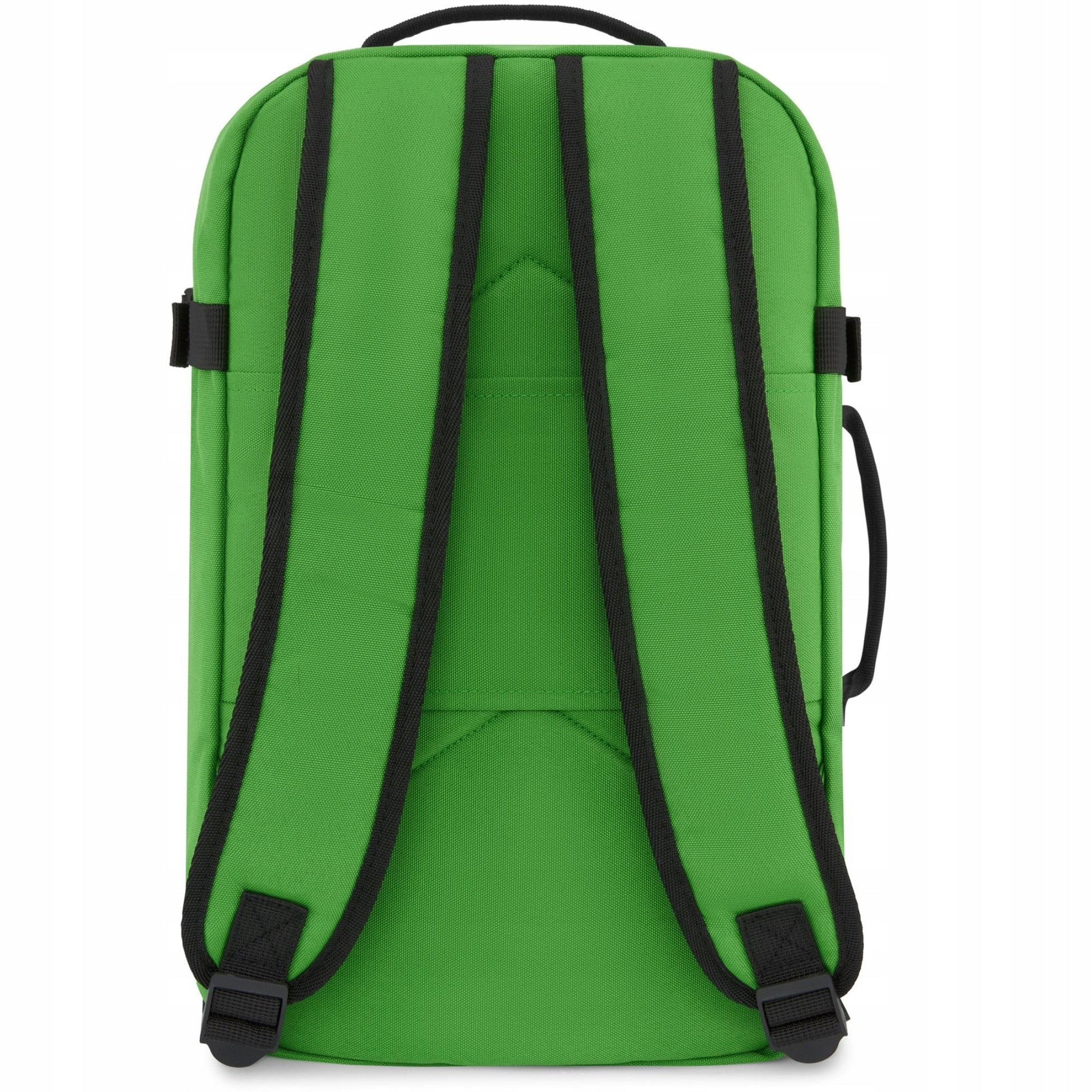 Kelioninė kuprinė 40x20x25 skraidymui, lengvas rankinis bagažas, žalia ZAGATTO