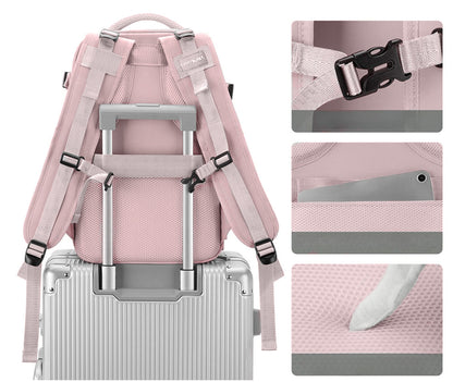 Kelioninė kuprinė 40x25x20 vandeniui atspari USB KABININIS BAGAŽAS RYANAIR WIZZAIR