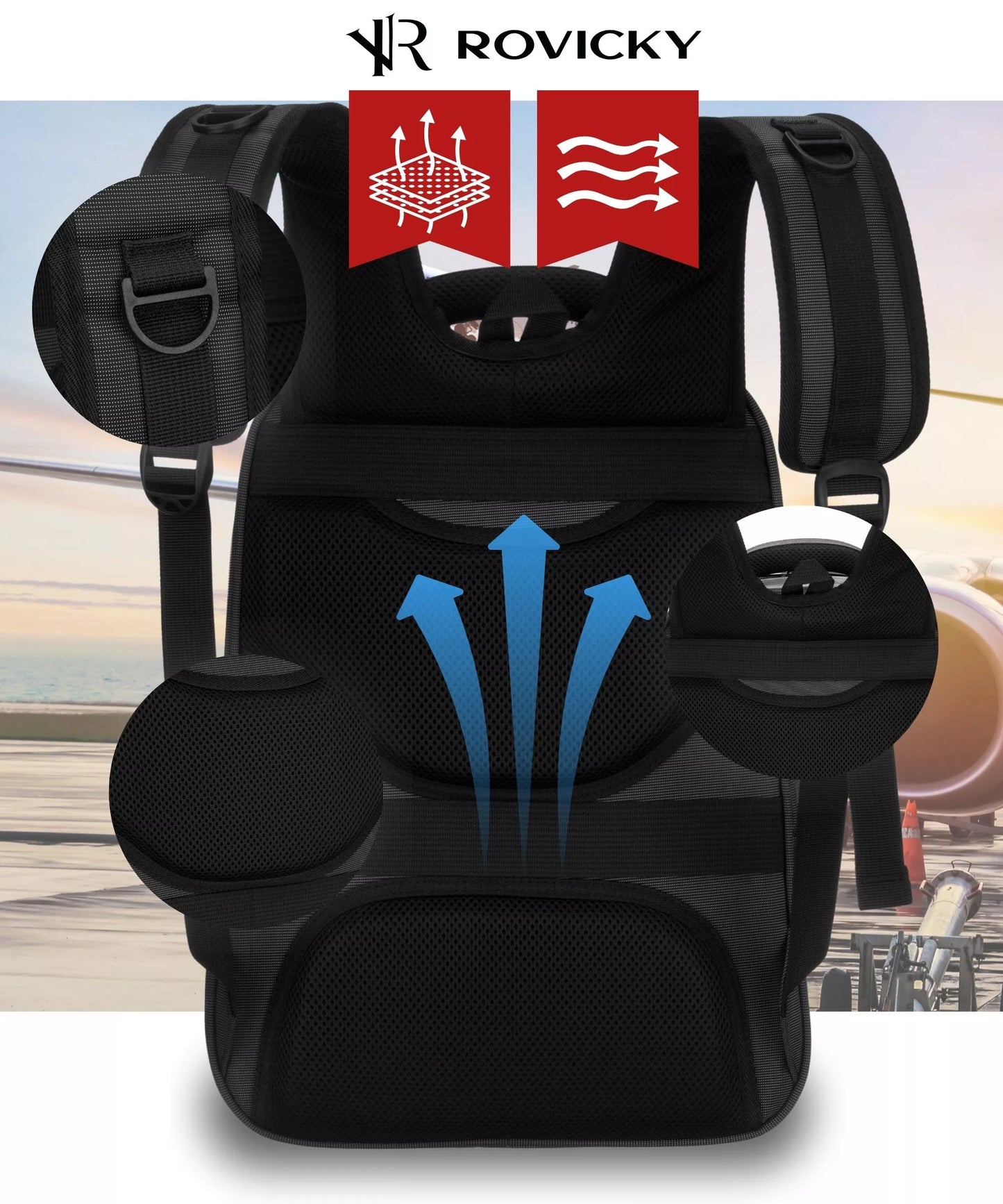 Kelioninė kuprinė su skyriumi nešiojamam kompiuteriui, tinkanti kaip rankinis bagažas Ryanair Wizzair