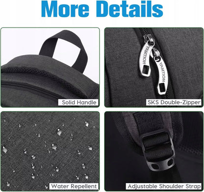 Kuprinė 15,6″ laptopui, juoda, atspari vandeniui, mokyklai ir verslui