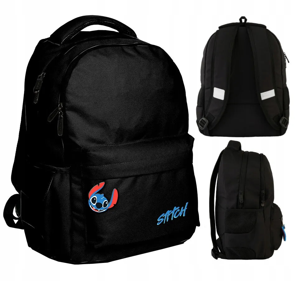 Jaunimo mokyklinė kuprinė Disney Stitch, kelių skyrių, 21 l