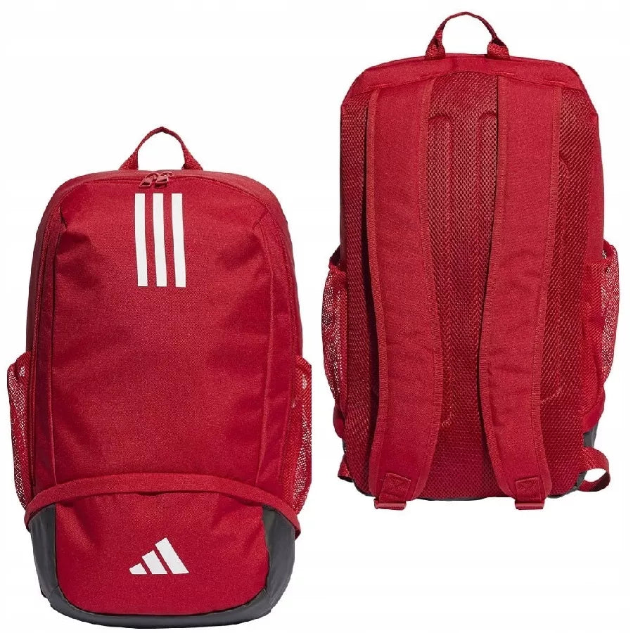 Adidas mokyklinė kuprinė su daug skyrių, raudona, 27 l