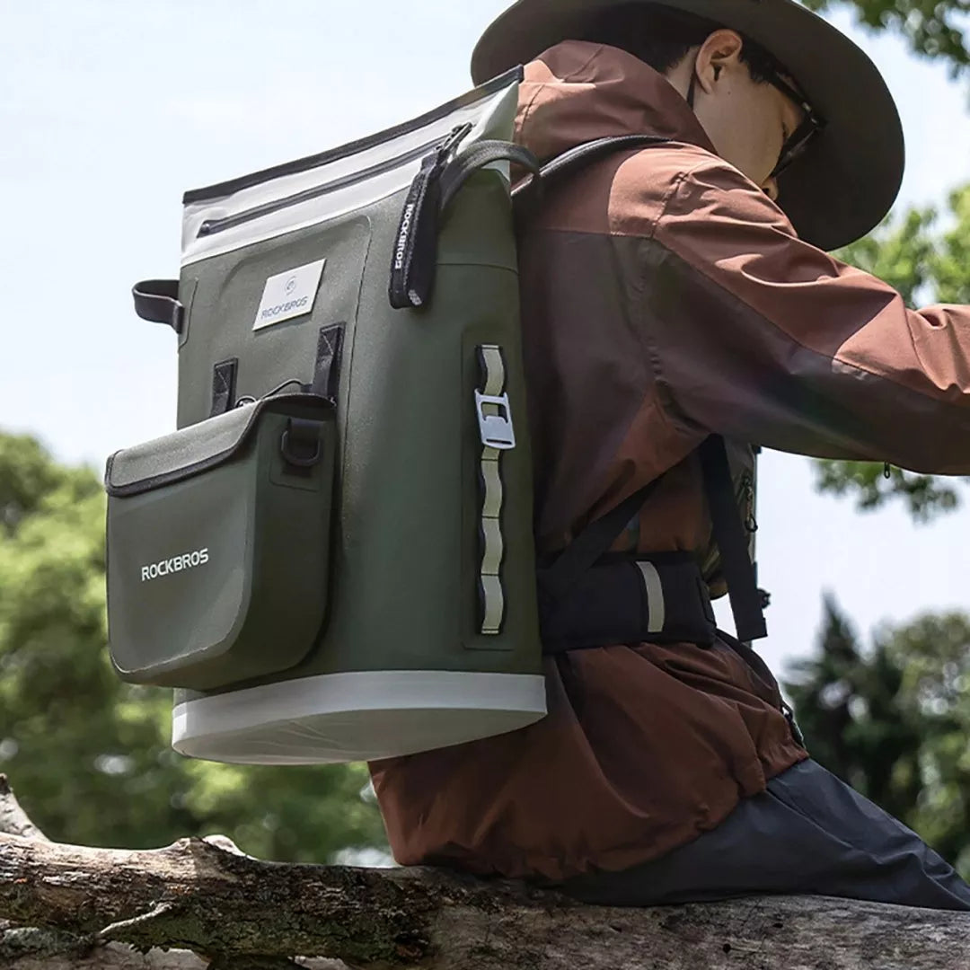 Termo kuprinė Rockbros su izoliacija 18l ergonomiška - žalia