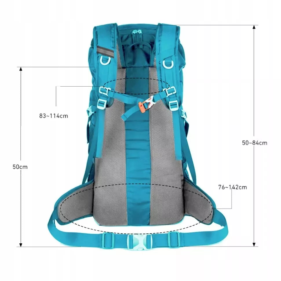 Turistinė kuprinė 50L Traper JUODA Kelioninė kuprinė