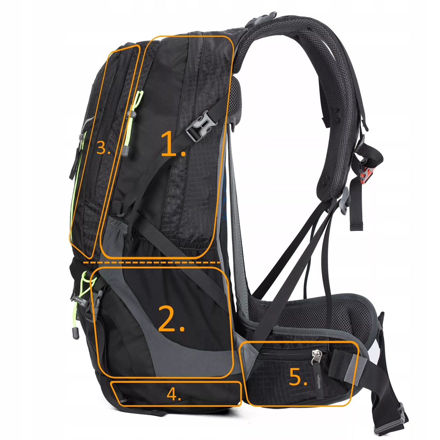 Adventure 43 L kelioninė kuprinė juoda – lėktuvui