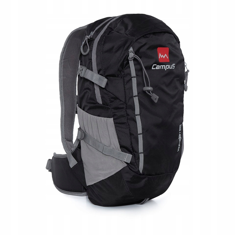 Turistinė kuprinė VERMONT 20-40 l juoda Campus