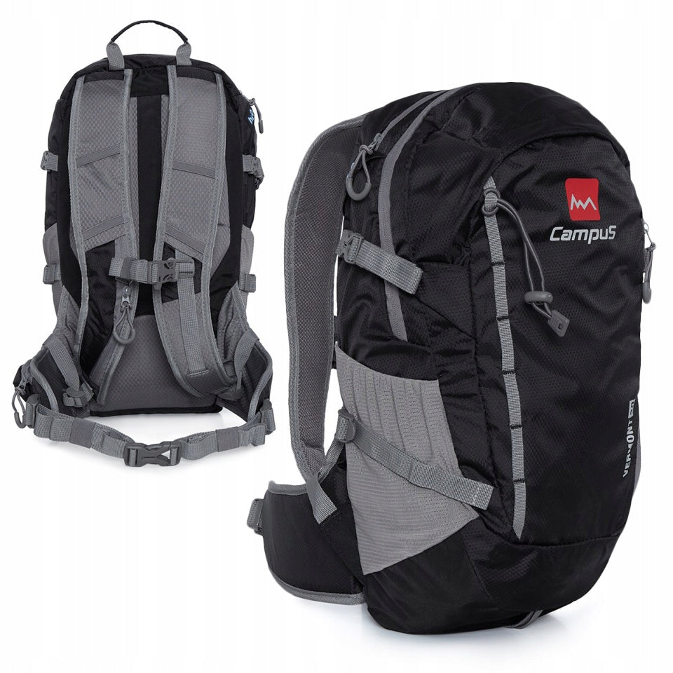 Turistinė kuprinė VERMONT 20-40 l juoda Campus