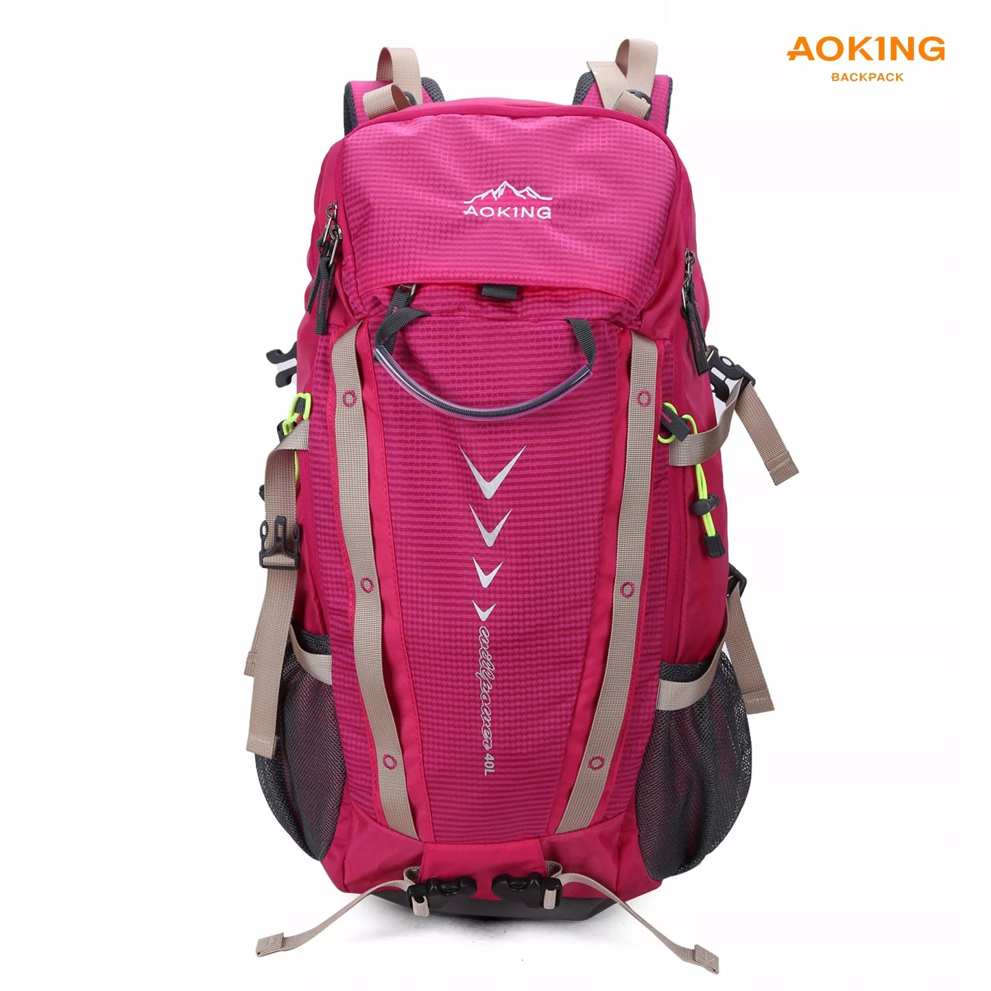 Moteriška turistinė kuprinė Aoking Nature Nomad II 35L rožinė su ventiliacija