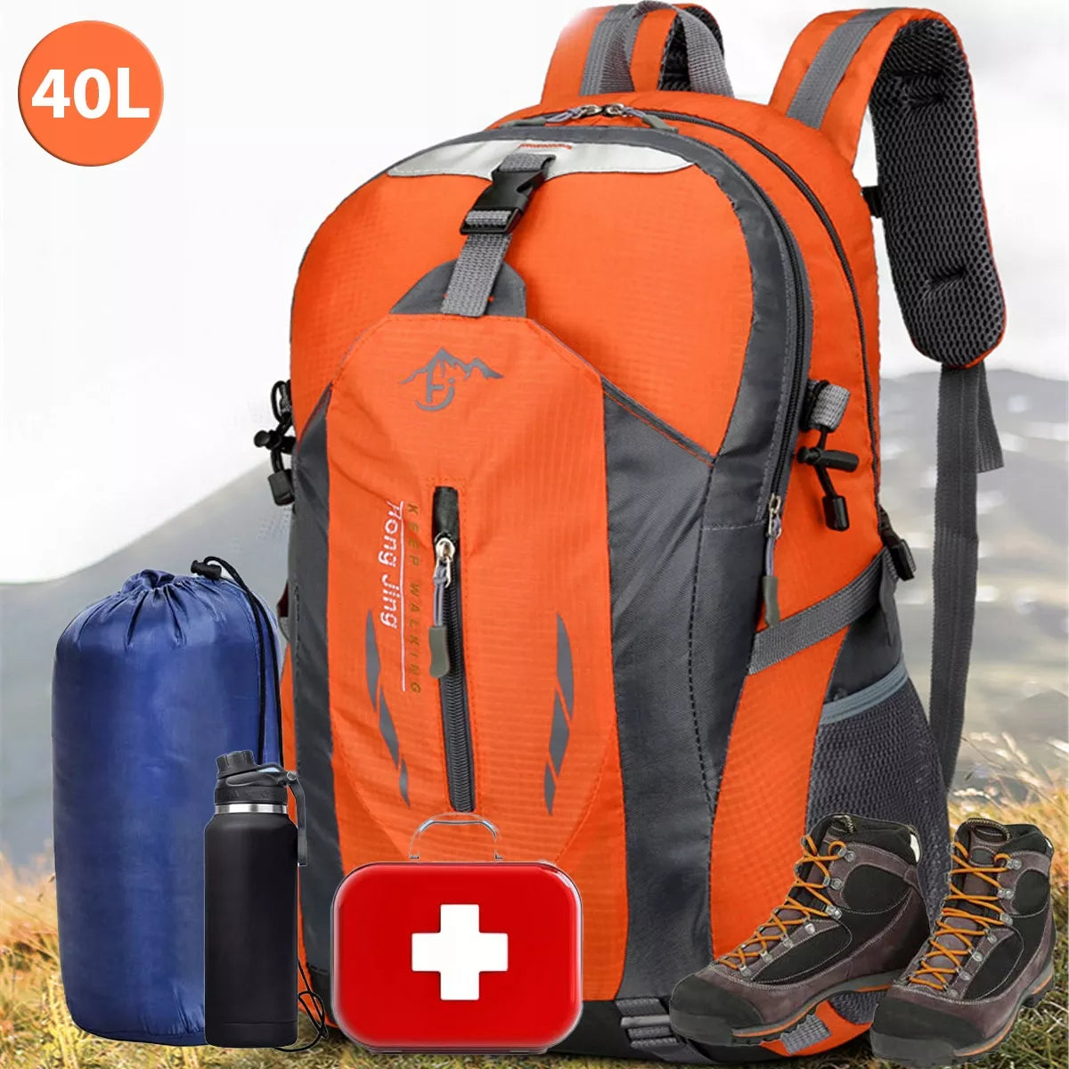 Turistinė trekingo kuprinė 40l unisex