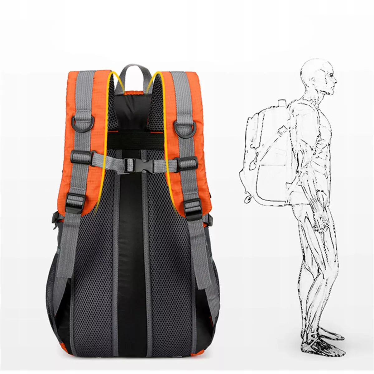 Turistinė trekingo kuprinė 40l unisex
