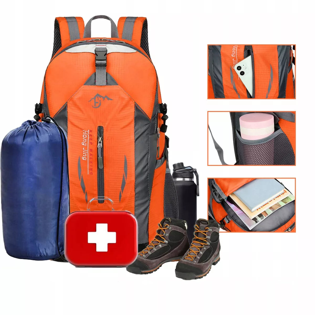 Turistinė trekingo kuprinė 40l unisex