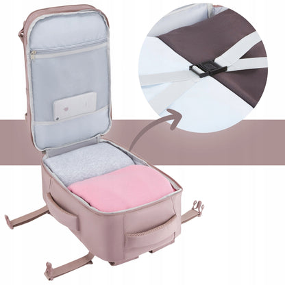 Moteriška kelioninė kuprinė lėktuvui 40x20x25