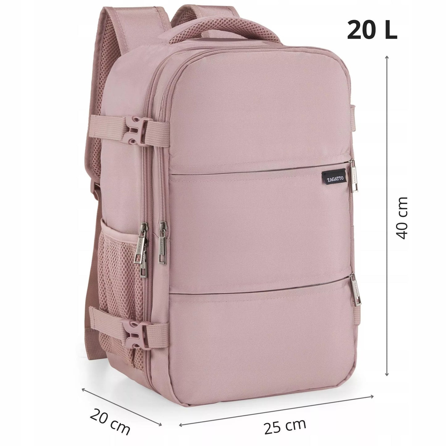 Moteriška kelioninė kuprinė lėktuvui 40x20x25