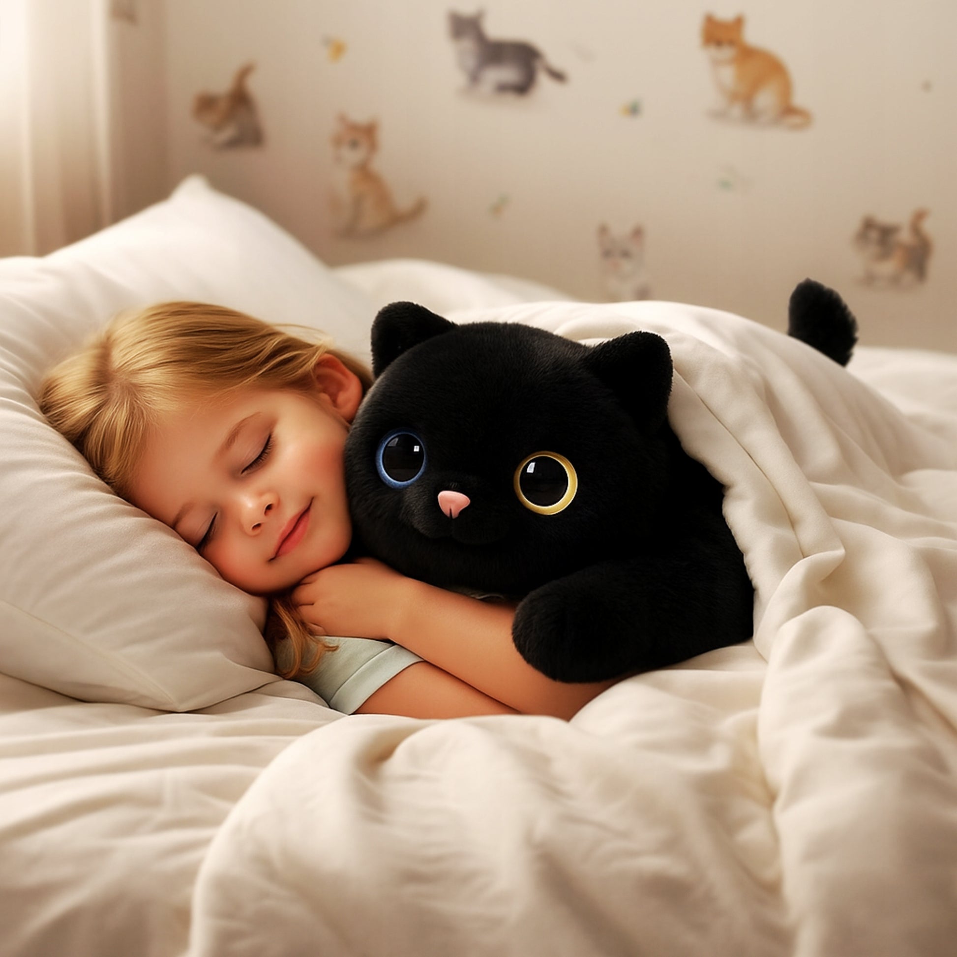 Svorio pliušinis žaisliukas Termoforas Didelis XXL Žaislas ADHD Autizmas Katė Kačiukas Vaikai