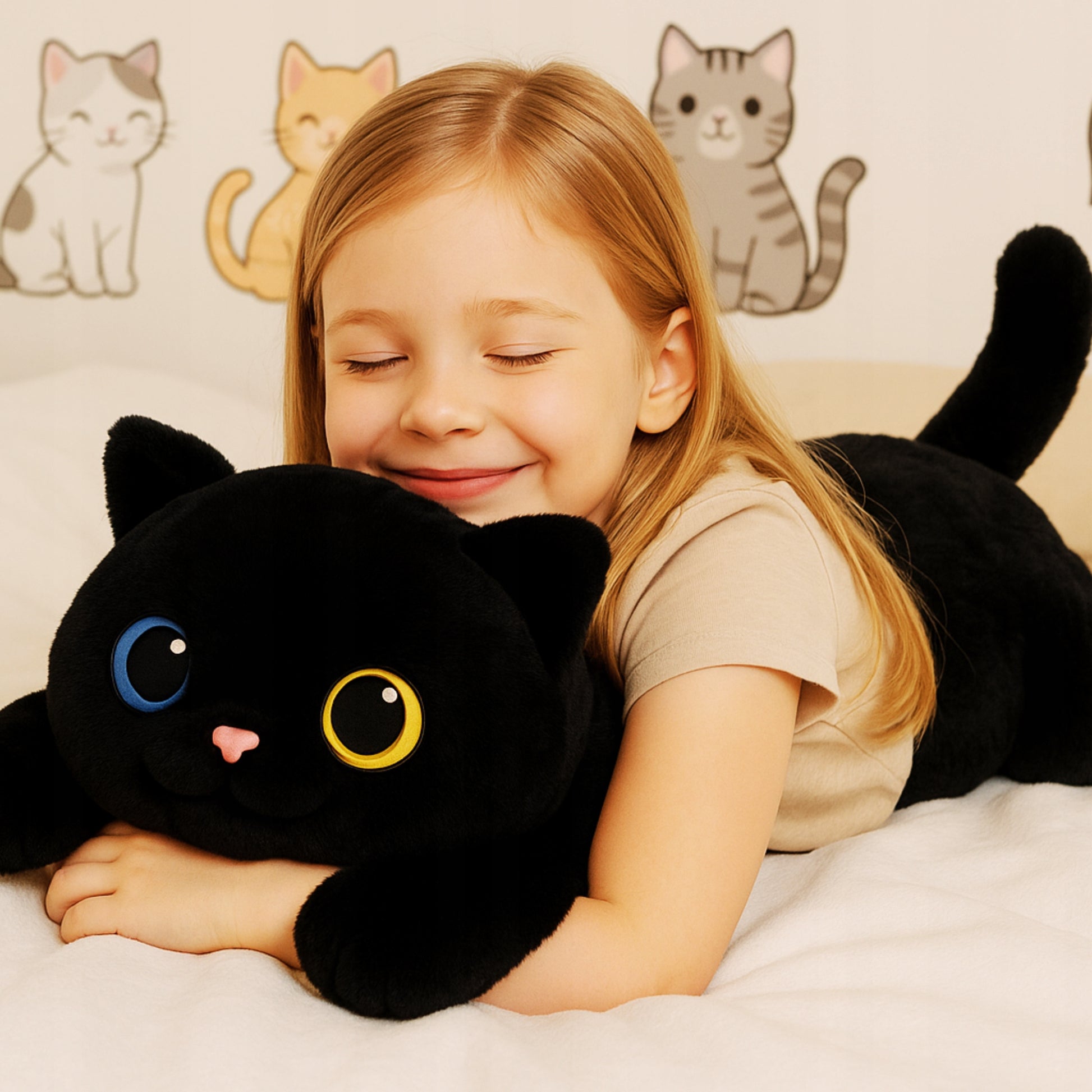 Svorio pliušinis žaisliukas Termoforas Didelis XXL Žaislas ADHD Autizmas Katė Kačiukas Vaikai