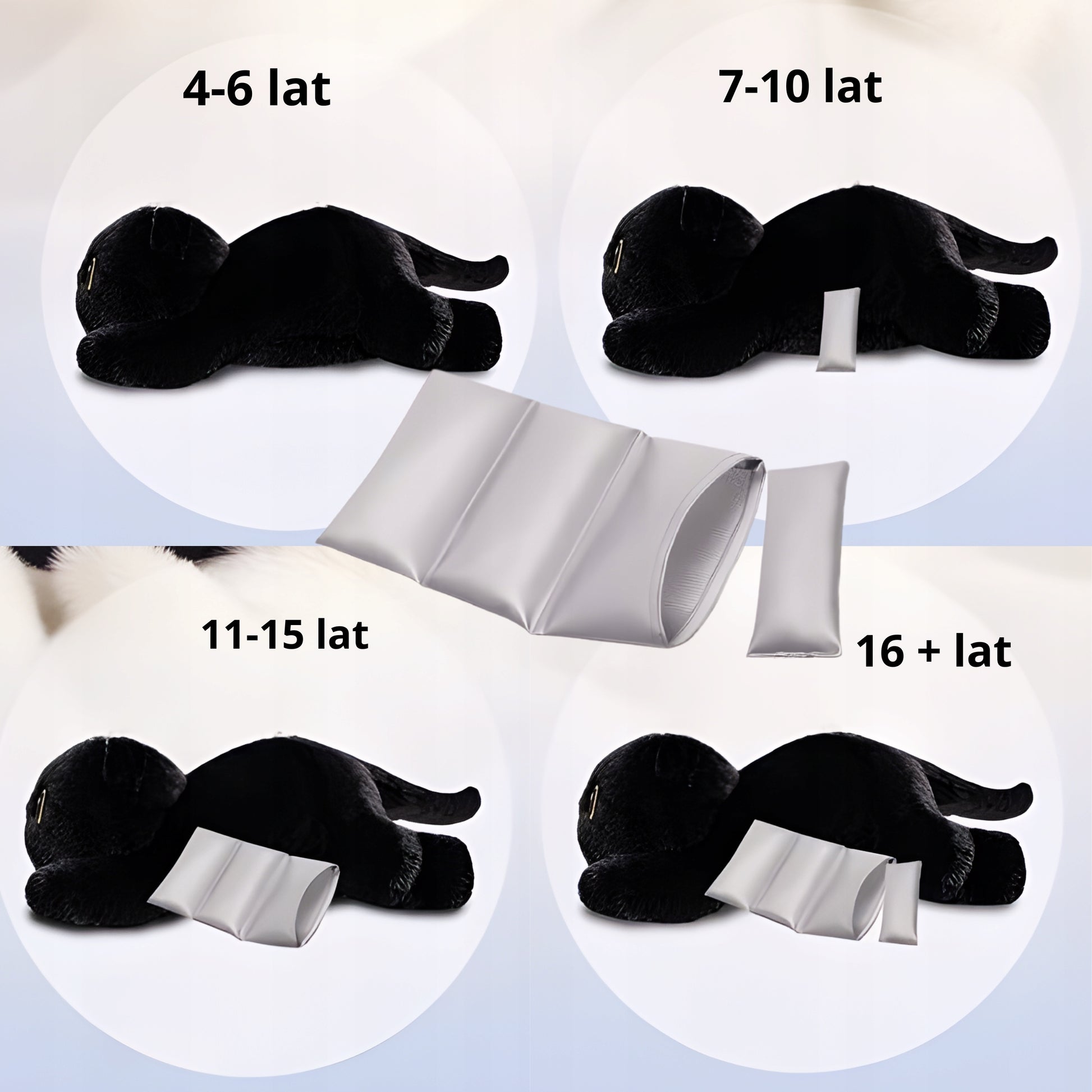 Svorio pliušinis žaisliukas Termoforas Didelis XXL Žaislas ADHD Autizmas Katė Kačiukas Vaikai