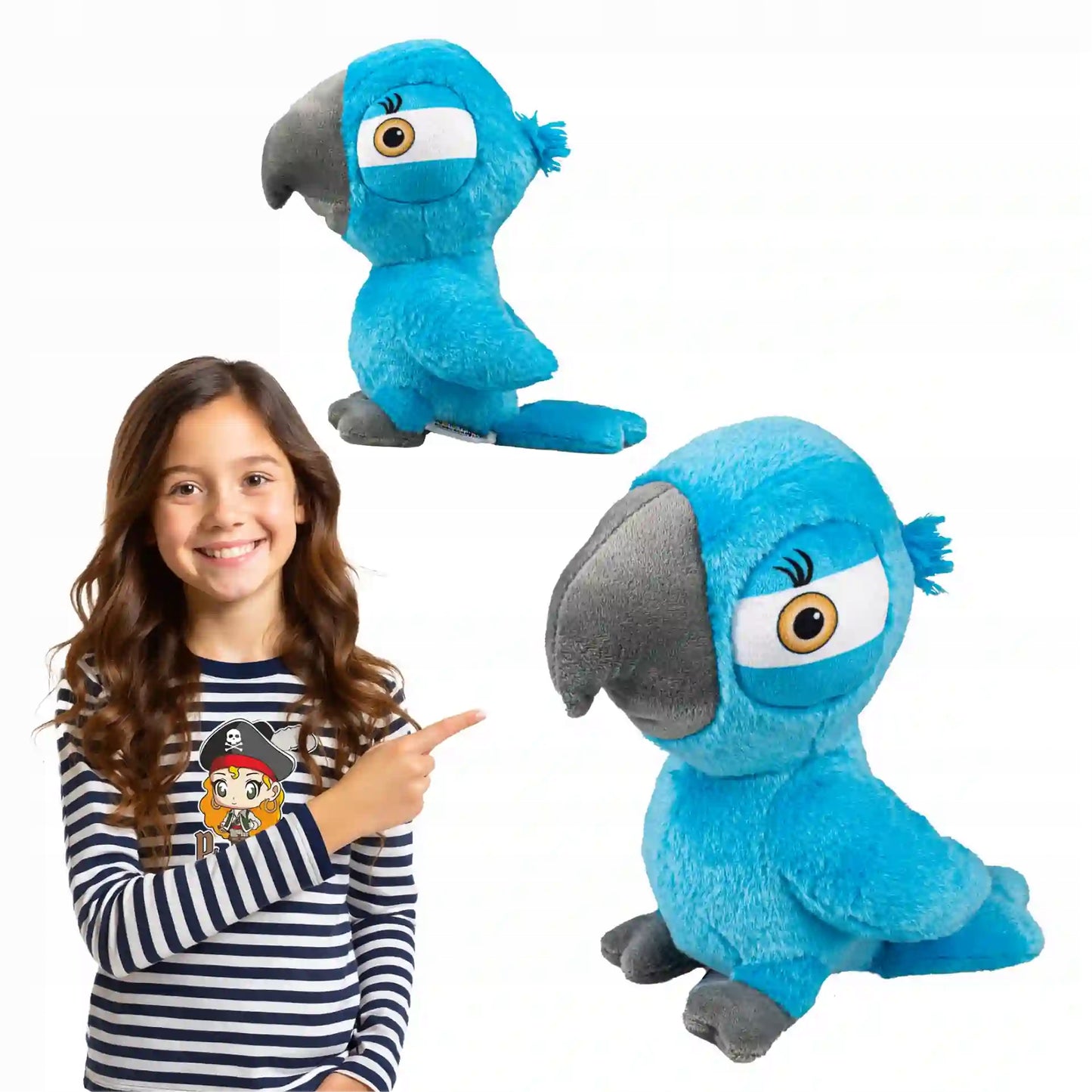 Pliušinis talismanas, minkštas žaislas papūga Lady 20 cm, TAI YRA DOVANŲ