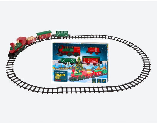 Kalėdinis traukinukas su šviesomis ir garsu 3+