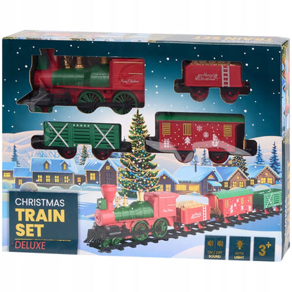 Kalėdinis traukinukas su šviesomis ir garsu 3+