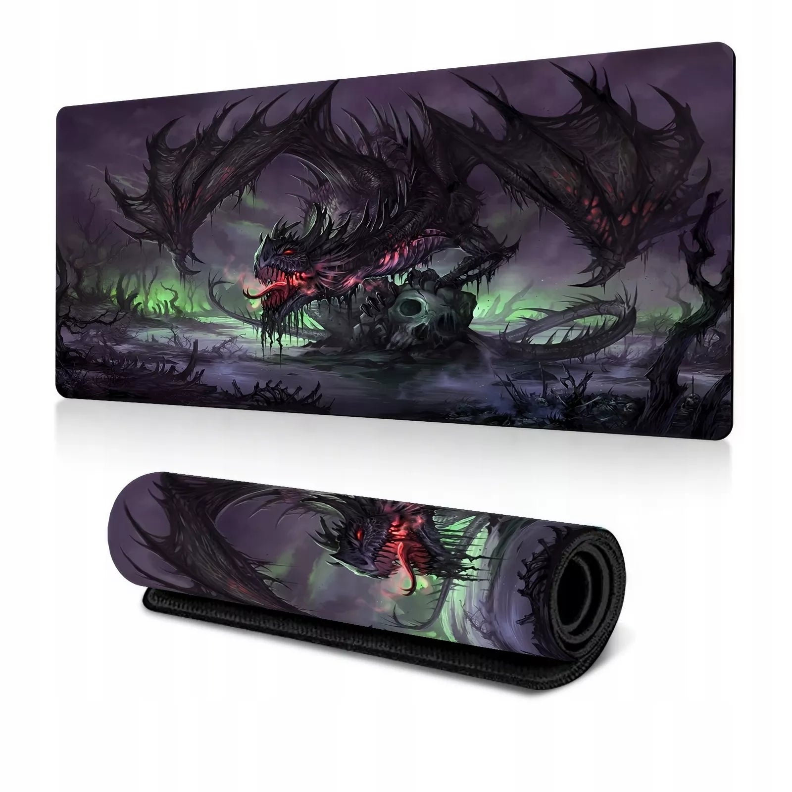 SMOK DRAGON žaidimams skirta pelės kilimėlis ant stalo, atsparus vandeniui, XXXL 90x40cm