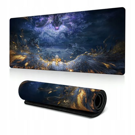 SMOK DRAGON žaidimams skirta pelės kilimėlis ant stalo, atsparus vandeniui, XXXL 90x40cm