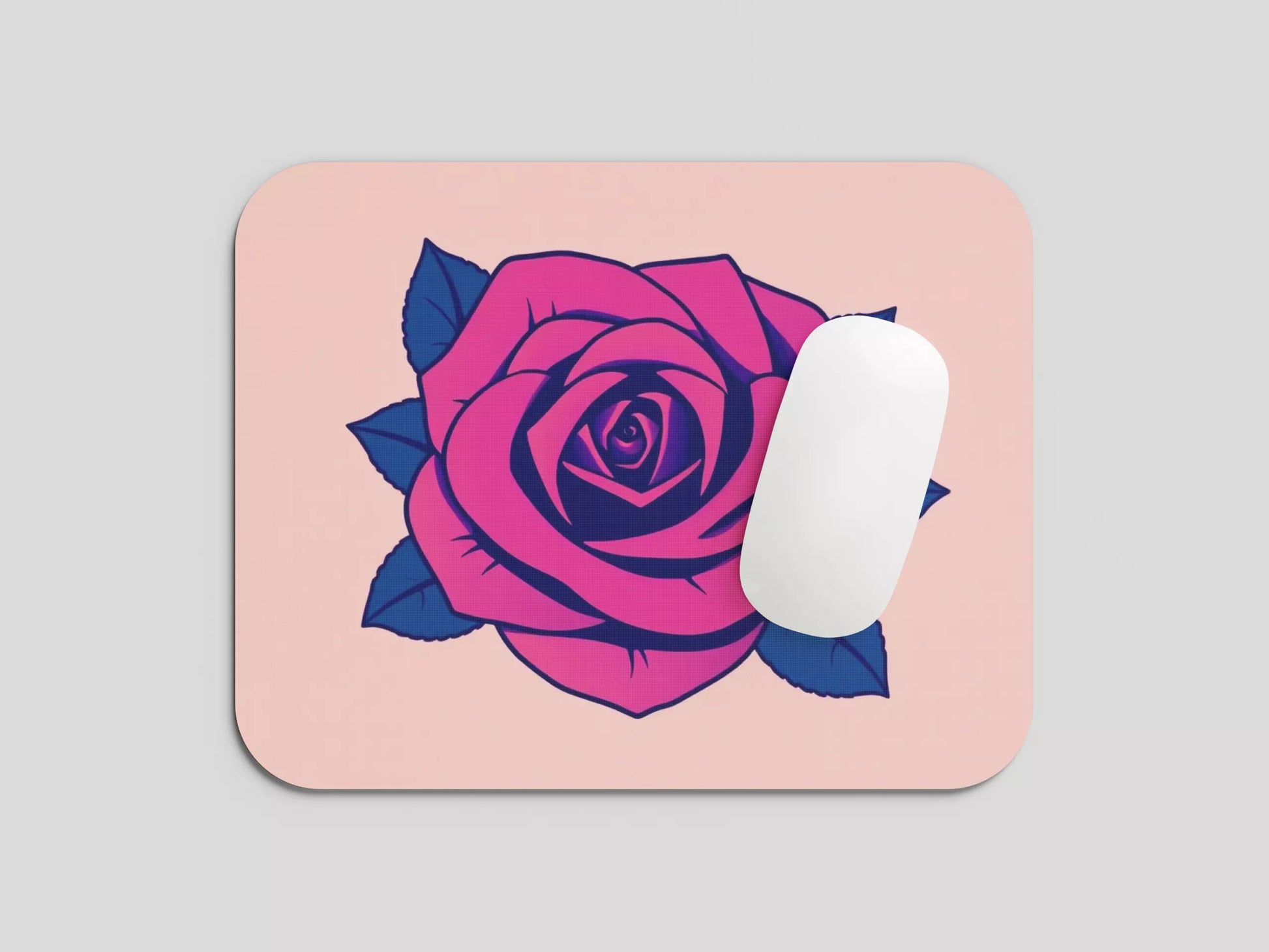 Žaidimų pelės kilimėlis rožė 18x22