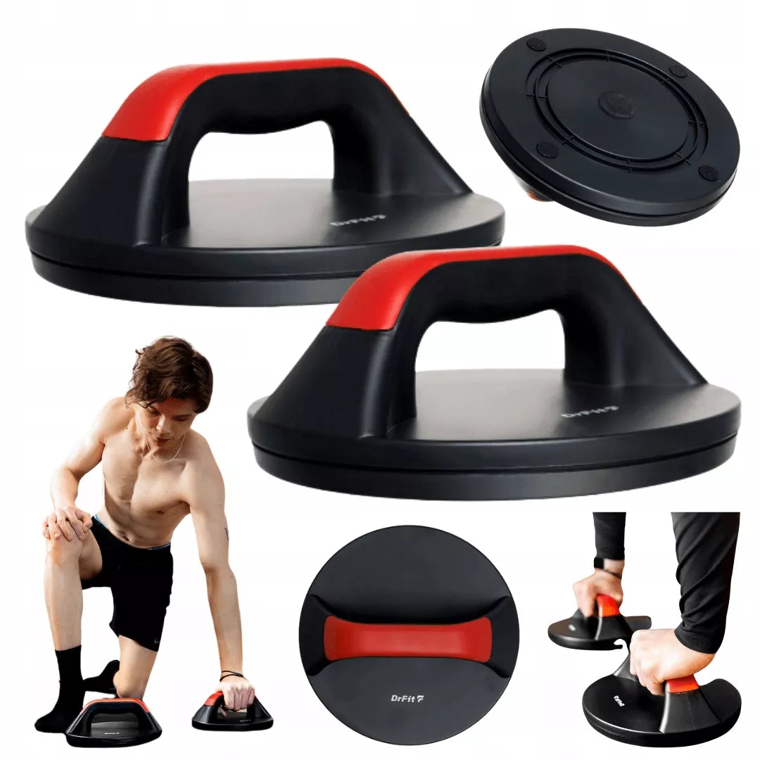 Sukamosios rankenos pompai sportui, "DrFit" 2 vnt. rinkinys