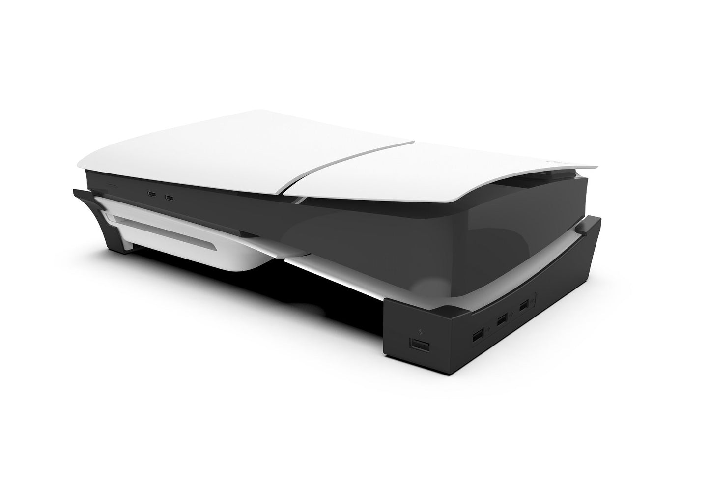 Horizontali stovas iPega PlayStation 5 PS5 Slim Pro+ su 4 papildomais USB