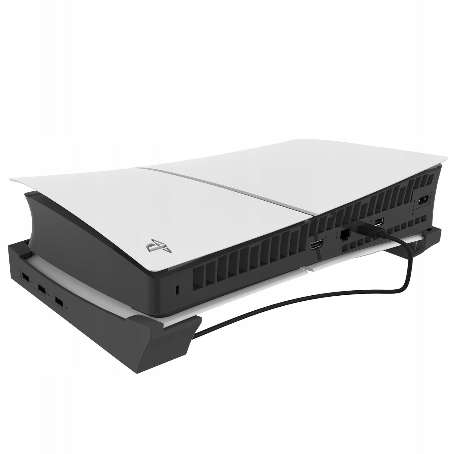 Horizontali stovas iPega PlayStation 5 PS5 Slim Pro+ su 4 papildomais USB