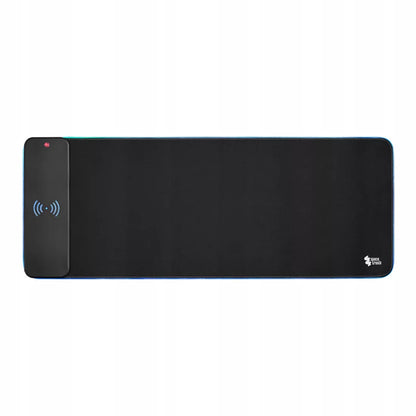 Šviečiantis RGB Žaidimų pelės kilimėlis XL 80x30 + QI įkroviklis